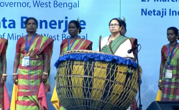 Mamata Banerjee Dances, Plays Drum In Tribal Welcome For President Murmu